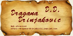 Dragana Drinjaković vizit kartica